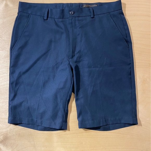 Greg Norman Men's Navy Blue Shorts 34 (MX) - Picture 3 of 9